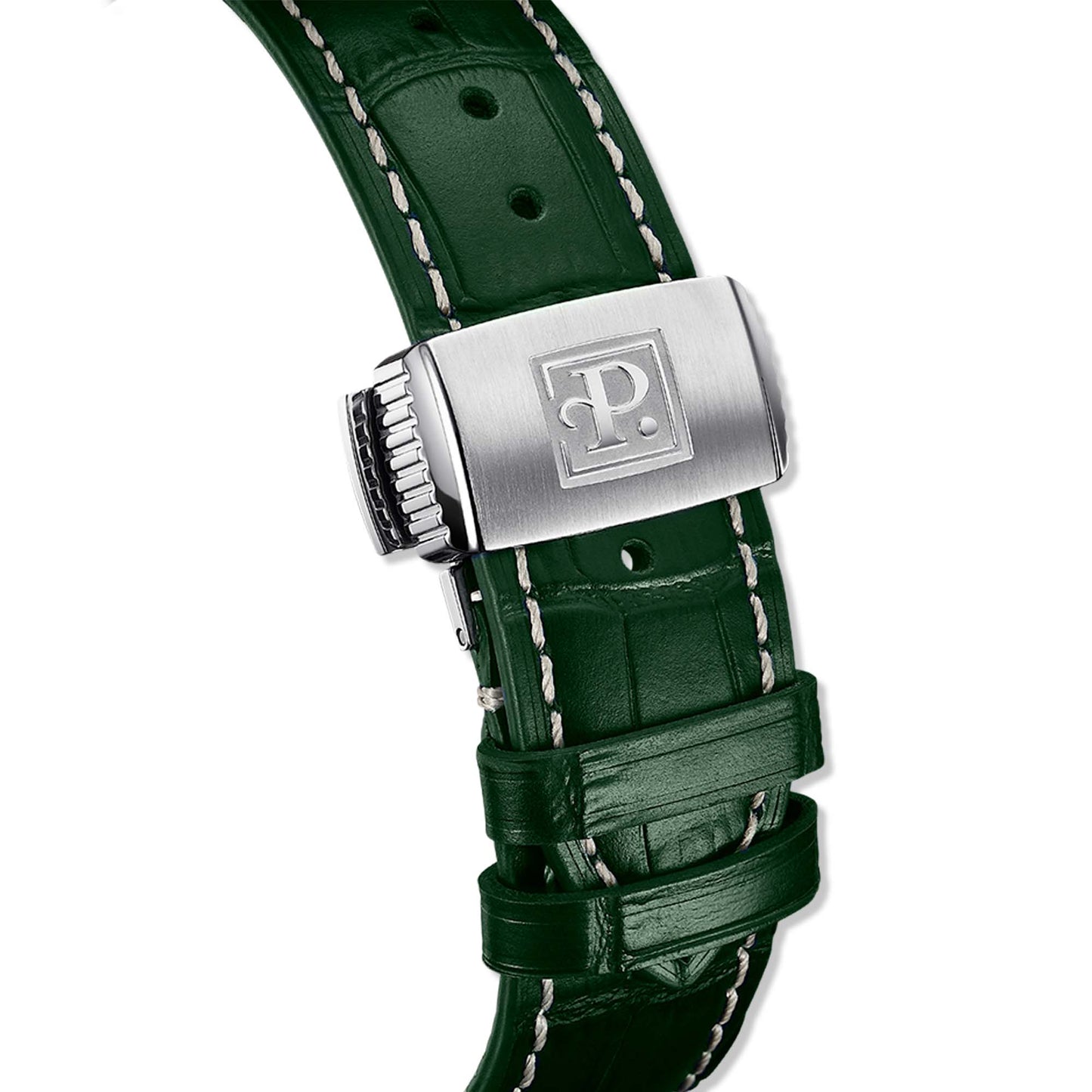 Perrelet LAB Peripheral A1100/5 3 Hands Green—where architecture meets horology. Swiss craftsmanship powered by a peripheral rotor and clean green aesthetics.