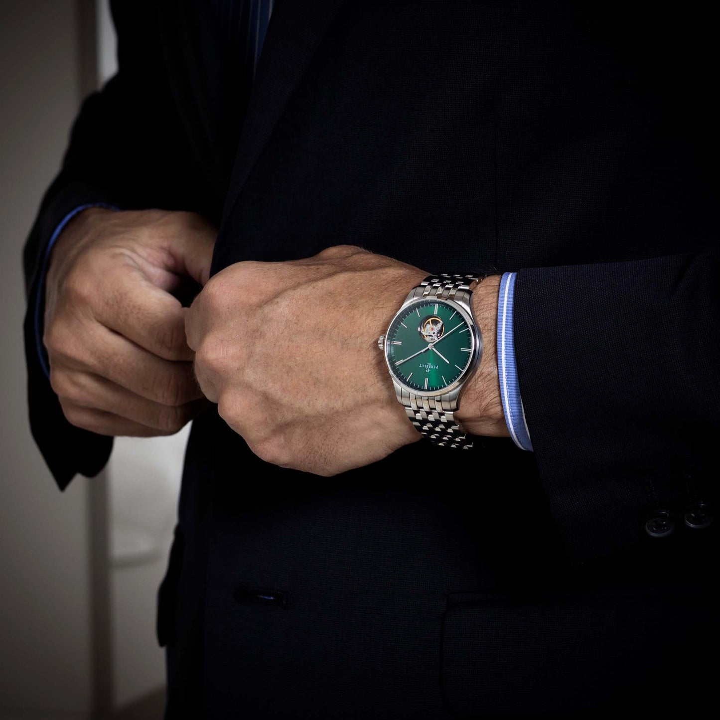 PERRELET WEEKEND OPEN HEART GREEN A1302/7