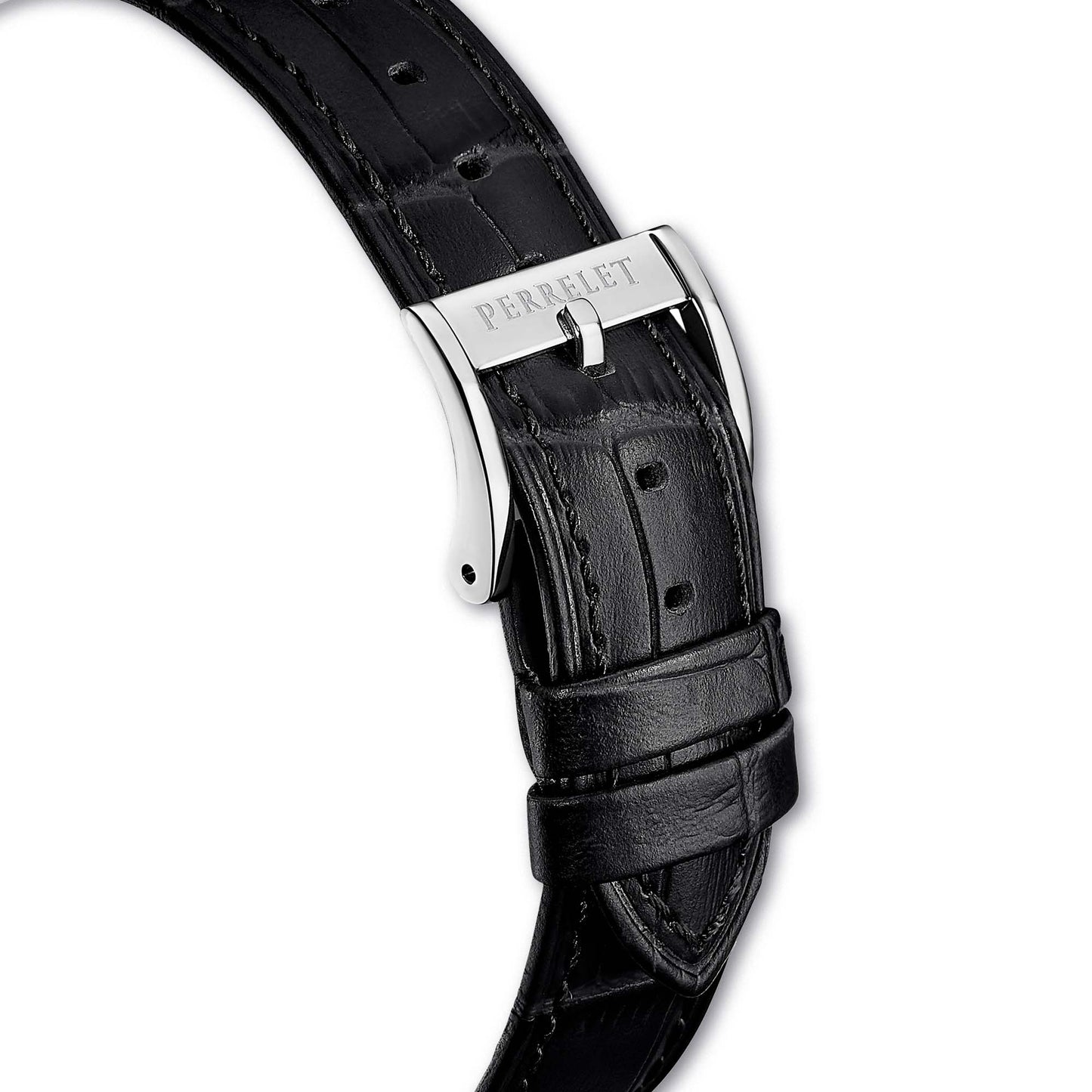 Perrelet WEEKEND A1302/8 showcases a green dial and open heart movement – photographed in full lifestyle and detail.
