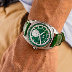 LAB Peripheral Dual Time A1101/5 blends innovation and elegance with dual time zones and automatic movement.