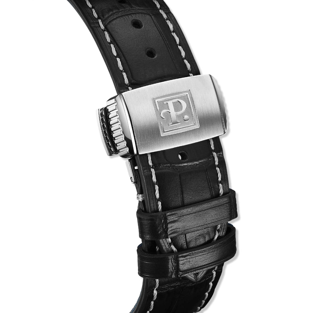 The A1100/3 LAB Peripheral by Perrelet offers bold refinement with a black dial and architectural case design. Swiss-made with a unique peripheral rotor.