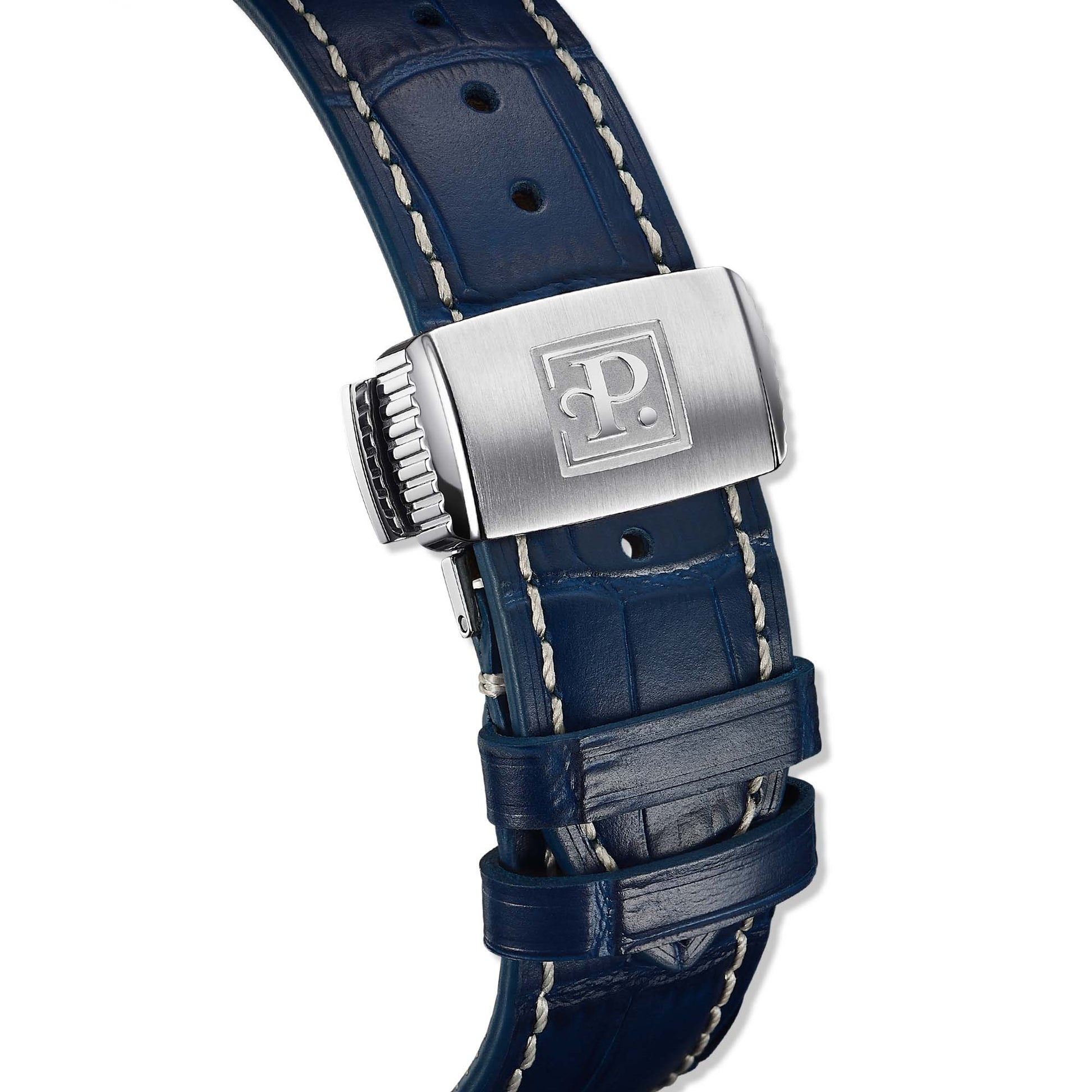 Stand out with the Perrelet LAB Peripheral A1100/4. Its deep blue dial, peripheral rotor, and urban-inspired case design define modern Swiss watchmaking.