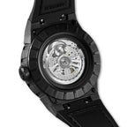 Perrelet A4065/5 delivers kinetic energy and Swiss precision with a carbon case and icy blue turbine blades.