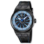 Perrelet A4065/5 fuses carbon tech with an ice blue turbine dial – bold, kinetic, and unmistakably modern.