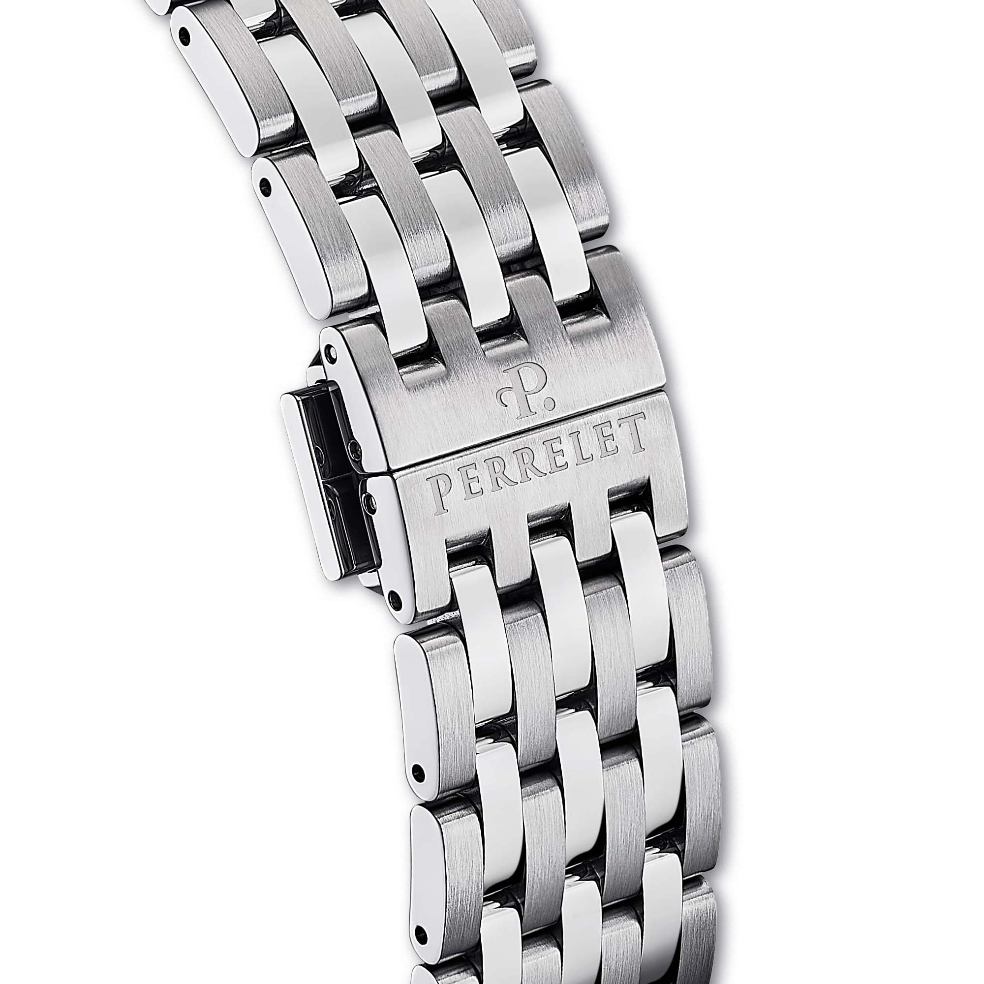 Experience the Perrelet A1300/B – ice blue beauty meets Swiss precision in this refined automatic watch