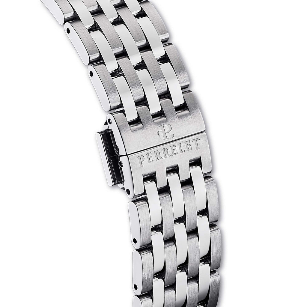 Salmon elegance meets Swiss engineering in the Perrelet A1300/F WEEKEND – a perfect blend of form and function.