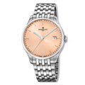 Perrelet WEEKEND A1300/F in salmon offers refined style with a warm dial tone and Swiss automatic precision.