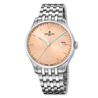 Perrelet WEEKEND A1300/F in salmon offers refined style with a warm dial tone and Swiss automatic precision.